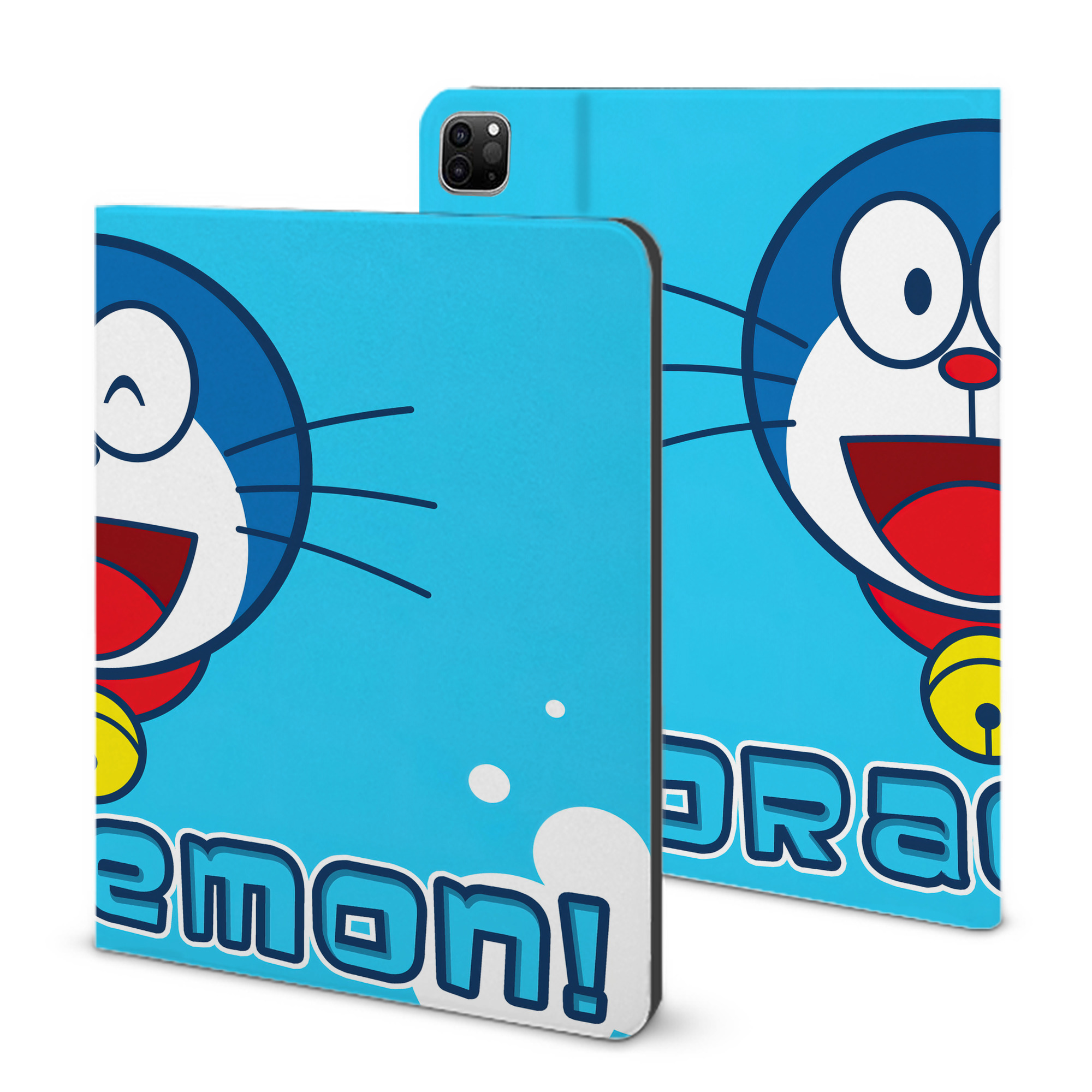 （画像用） ドラえもん Doraemon IPad ケース ブック型 PUレザー TPU 耐衝撃 軽量 薄型 ペン収納なし 全面保護 IPad 各モデル対応